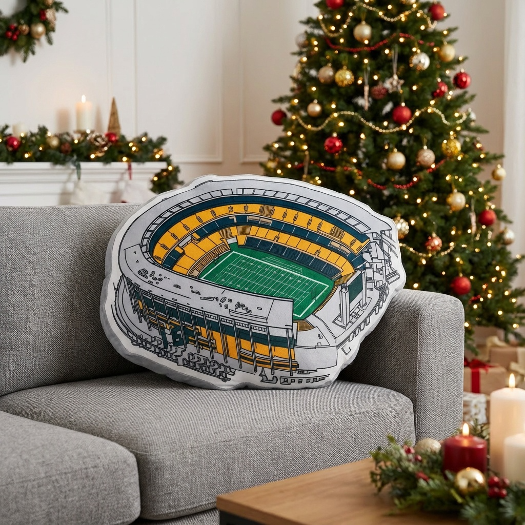 McLane Stadium Plush Pillow | Game Day, Christmas for Sports Fans