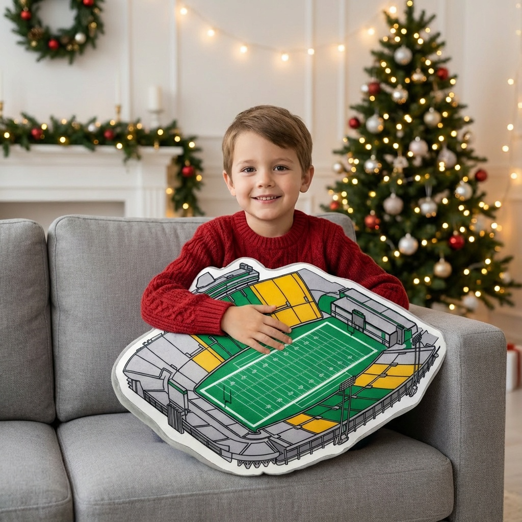 Joan C. Edwards Stadium Plush Pillow | Game Day, Christmas for Sports Fans