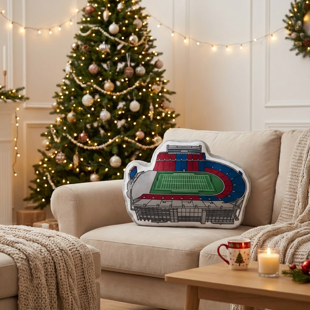 David Booth Kansas Memorial Stadium Plush Pillow | Game Day, Christmas for Sports Fans