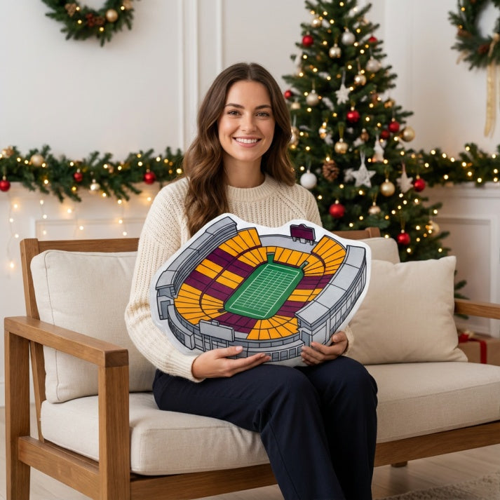 Huntington Bank Stadium Plush Pillow | Game Day, Christmas for Sports Fans
