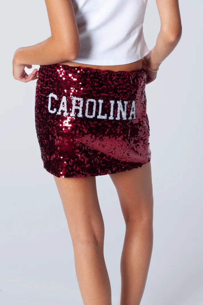 South Carolina Sequin Mini Skirt | Game Day Glam College Spirit Skirt | Tailgate Outfit