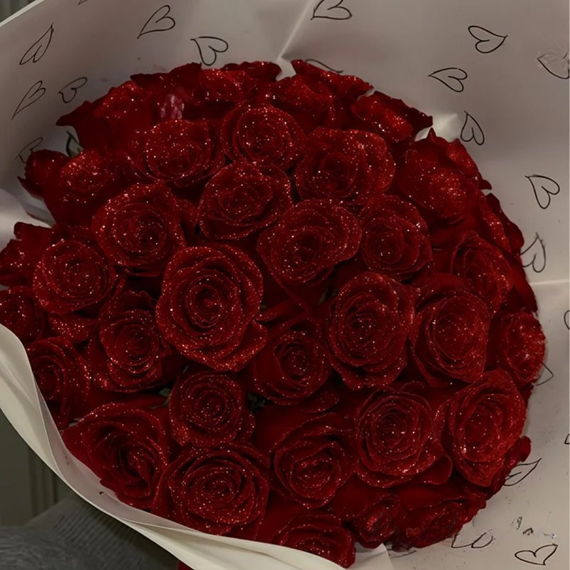 Ships Within 24 Hours-Everglow Rose Bouquet - Timeless Gift for Anniversary & Valentine's Day
