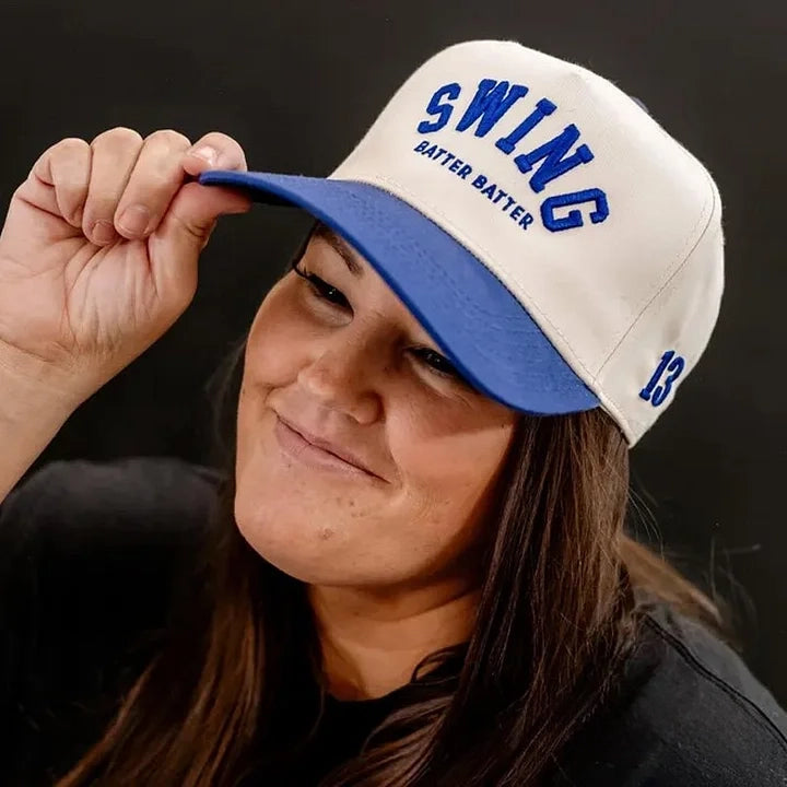 Vintage Puff Embroidered Trucker Hat Baseball Cap with Custom Text