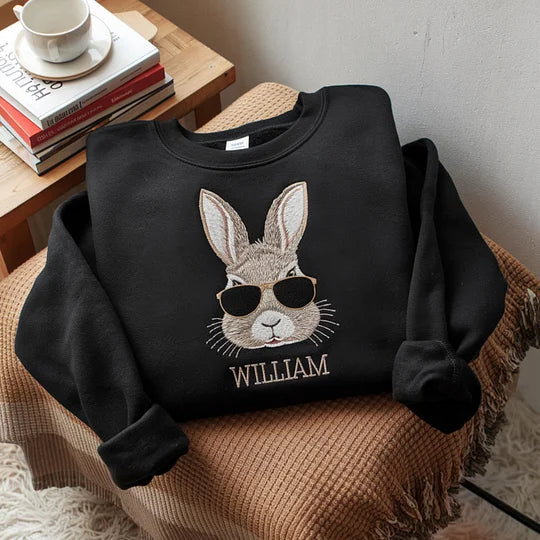 🐰Custom Embroidered Easter Family Bunny Sweatshirt