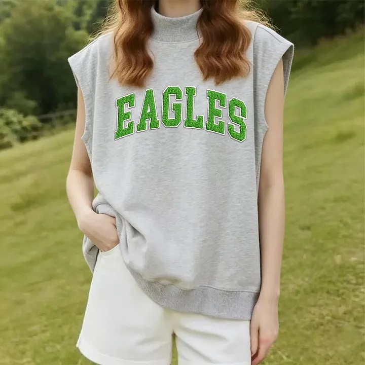 Custom Mockneck Embroidered Team Name Shirt – Stand-up Collar
