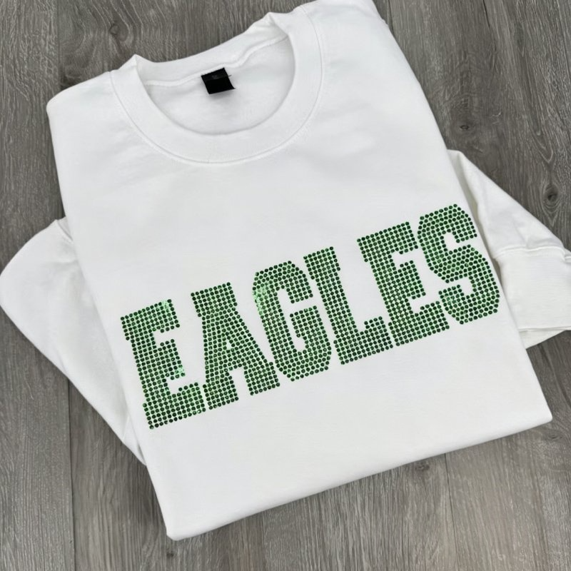 Custom Team Name Faux Rhinestone Personalized Gift for Sports Fans