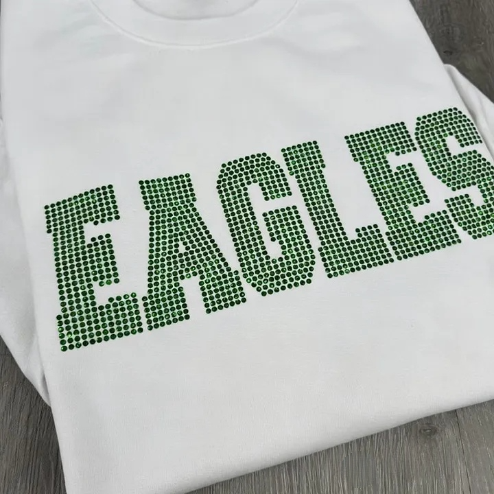 Custom Team Name Faux Rhinestone Personalized Gift for Sports Fans