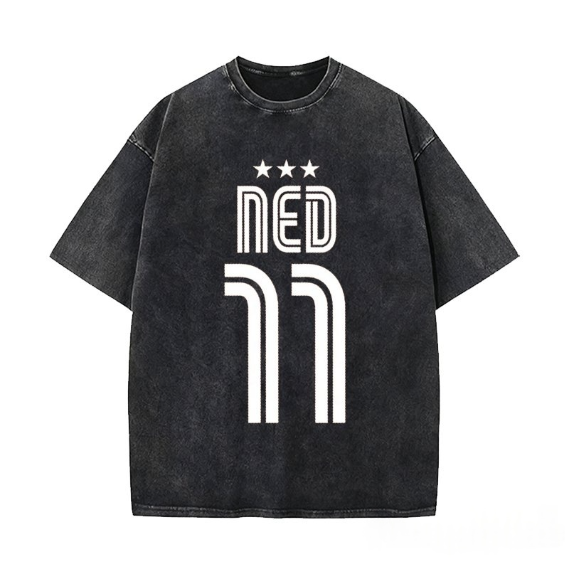 Custom Retro Soccer Shirt Country Tees Game Day Washed T-Shirt