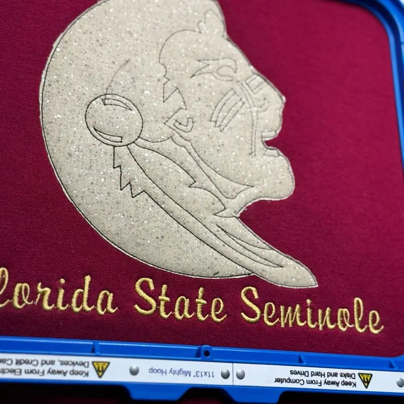 Custom Florida State Women’s Team Spirit Sweatshirt – Applique Embroidered Side Bow Pullover