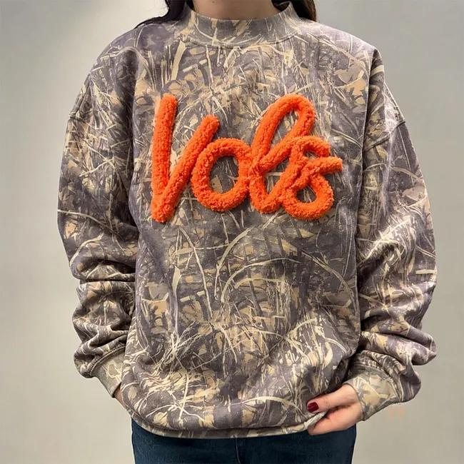 Custom Chenille College Team Camo Sweatshirt