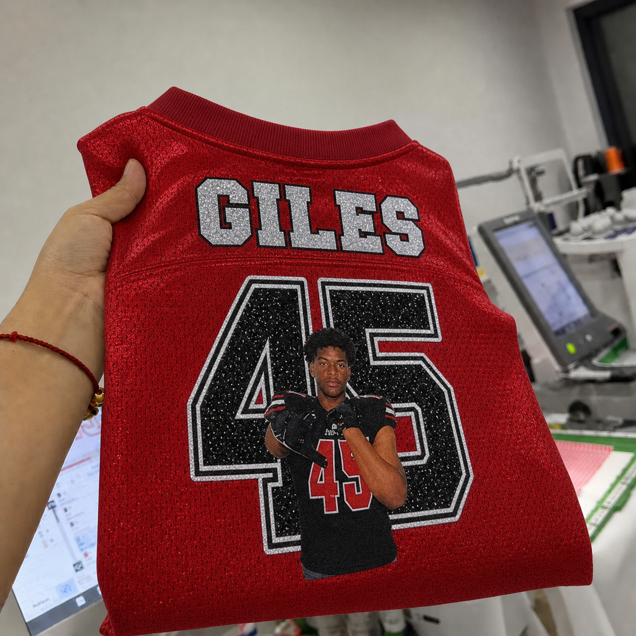 Custom Football Jersey with Photo – Personalized Name, Number & Team Name | School Spirit Jersey
