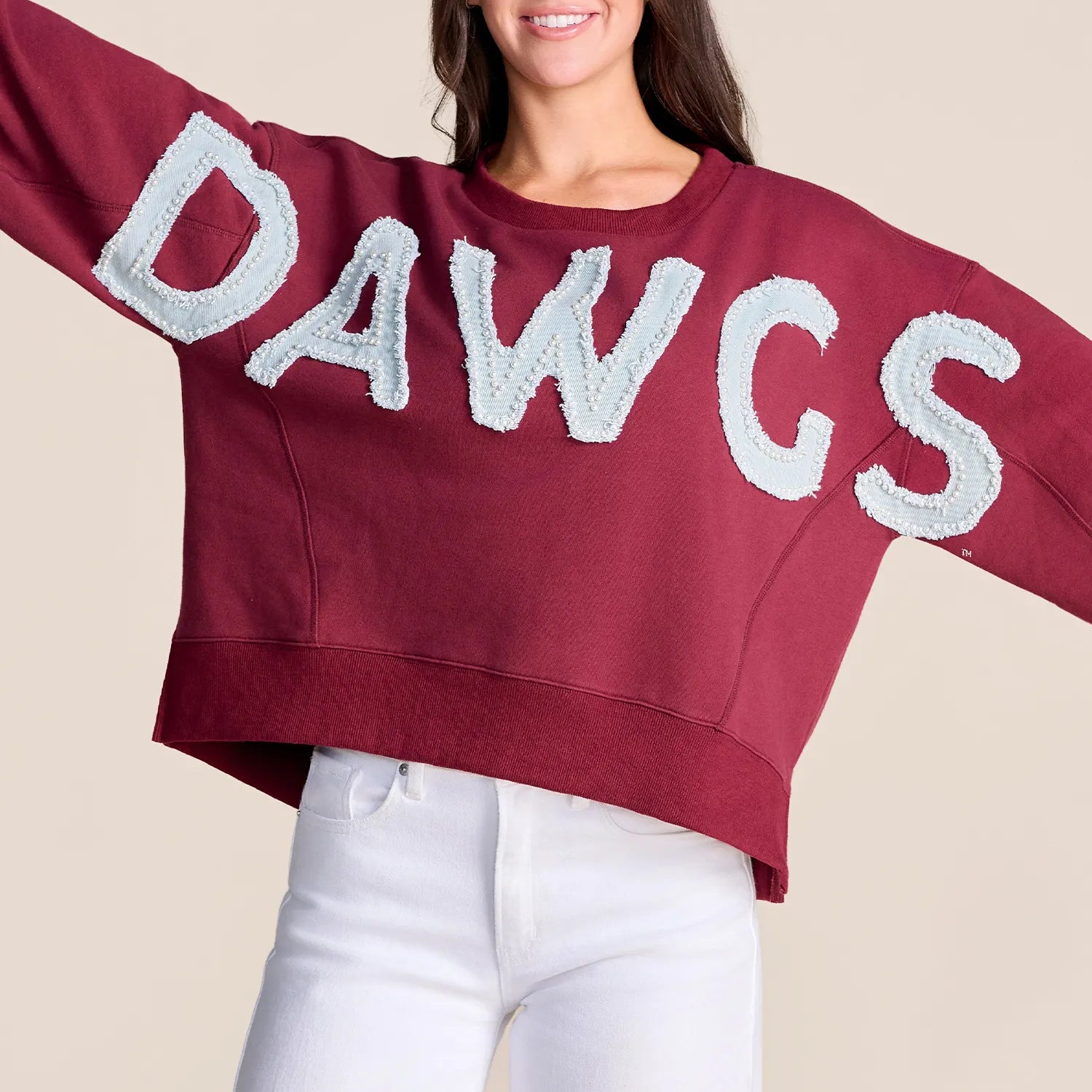 Custom All-Star Distressed Pullover | Mississippi State DAWGS - Game Day Sweatshirt