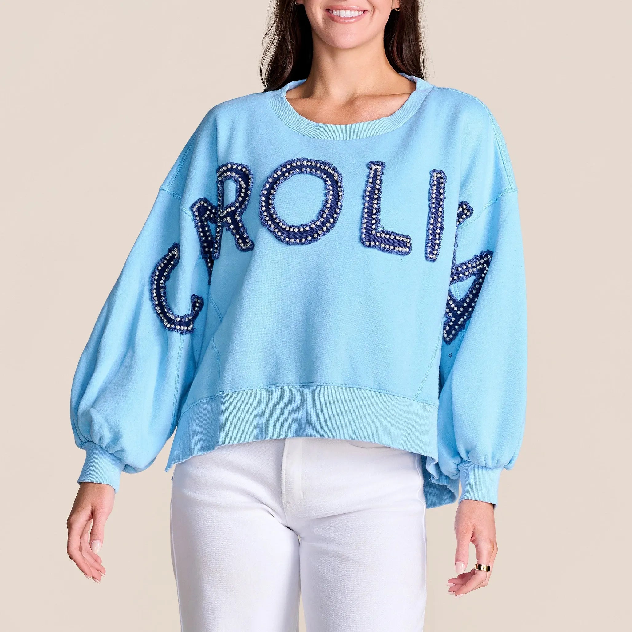 Custom All-Star Distressed Pullover | UNC Carolina - Game Day Sweatshirt