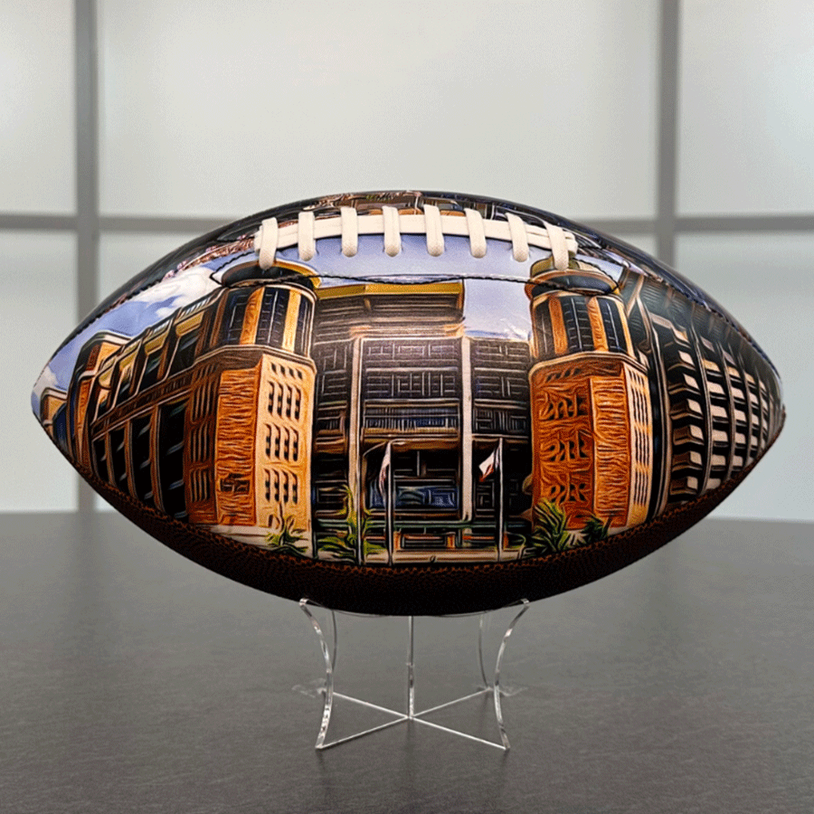 Darrell K Royal Memorial Stadium Football University Series | Custom Footballs for a College Football Fan