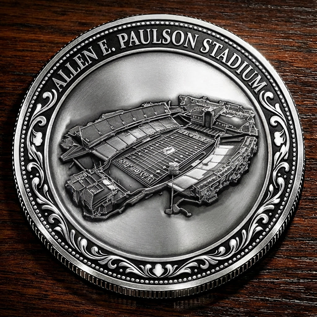 Custom Stadium Commemorative Coin Allen E. Paulson Stadium - Georgia Southern Eagles football, College Football Commemorative Coin