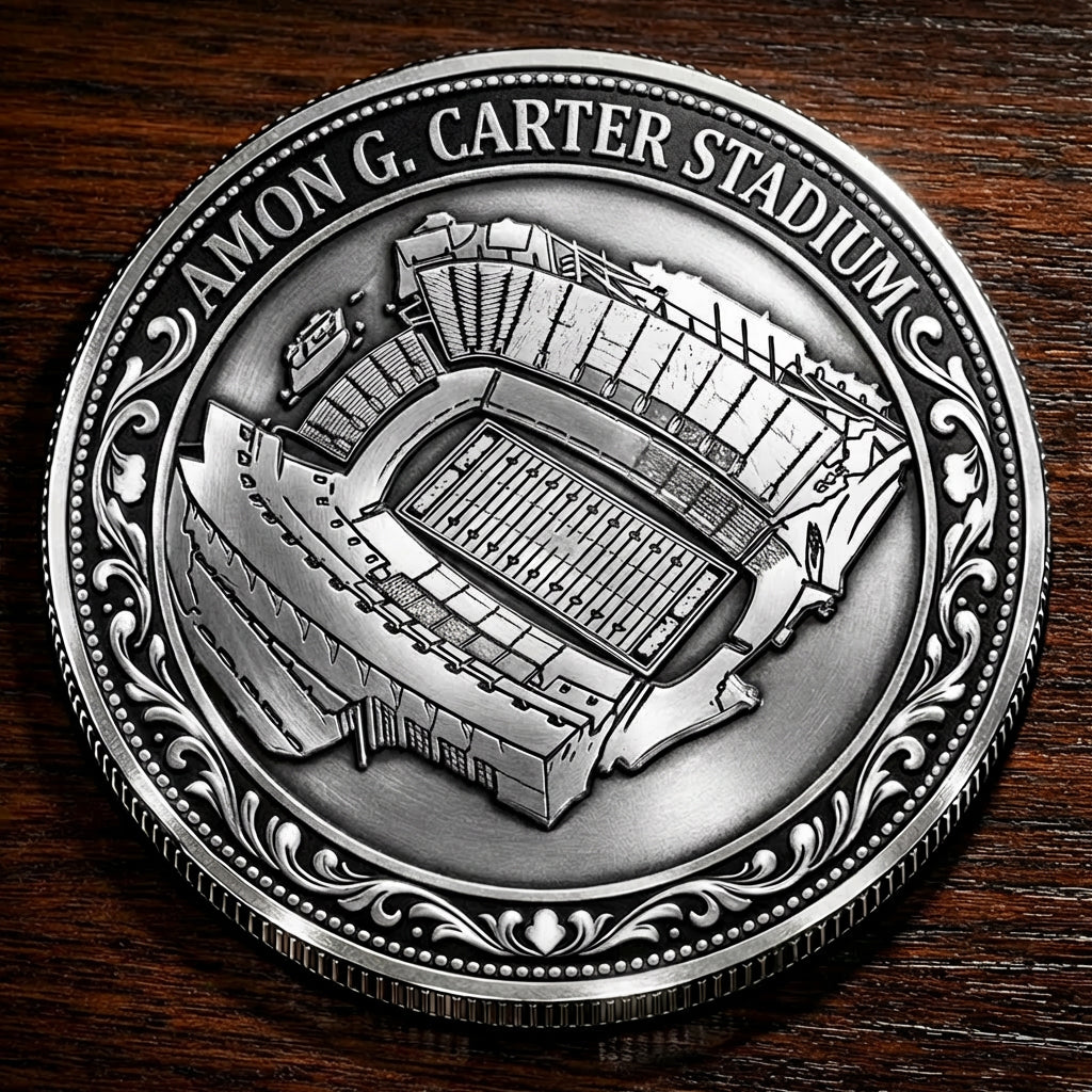 Custom Stadium Commemorative Coin Amon G. Carter Stadium - TCU Horned Frogs football, College Football Commemorative Coin