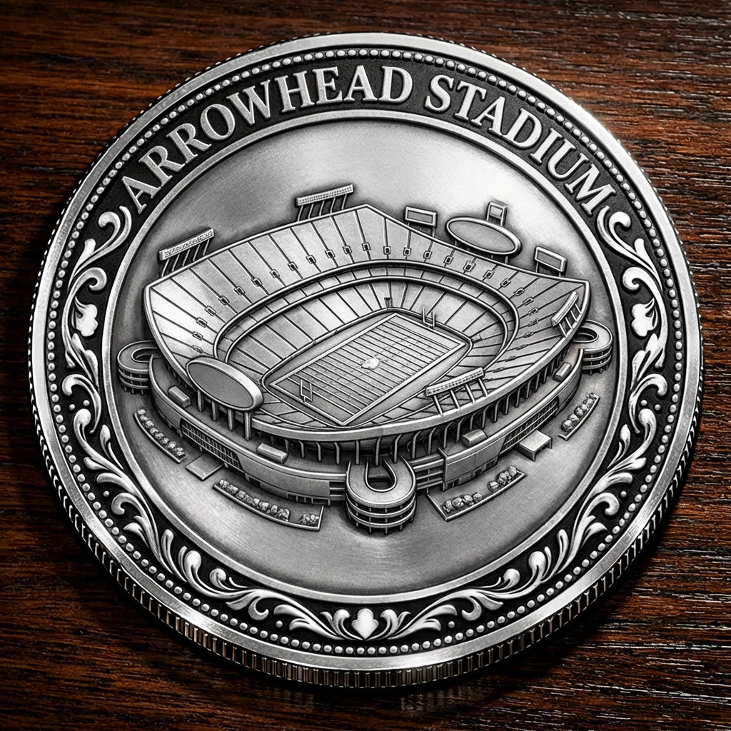 Custom Stadium Commemorative Coin Arrowhead Stadium - Kansas City Chiefs football Commemorative Coin