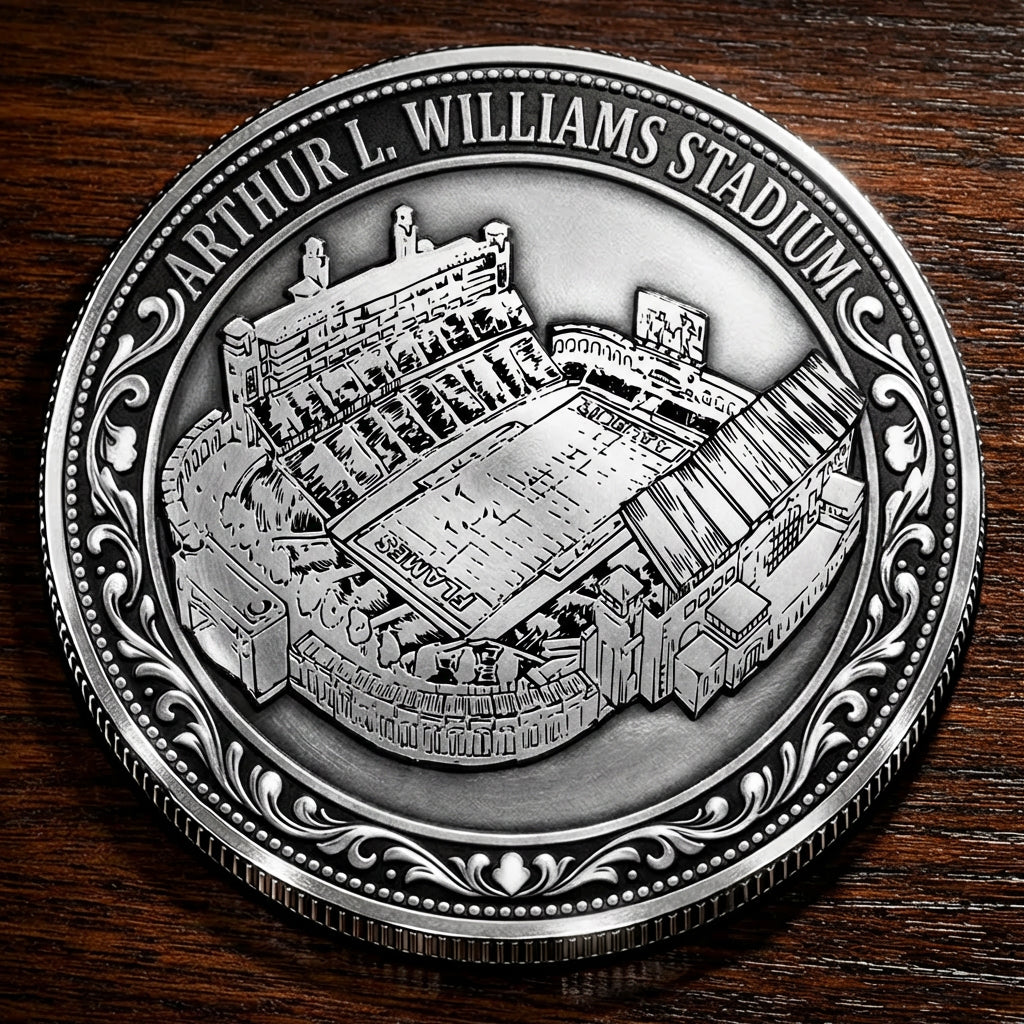 Custom Stadium Commemorative Coin Arthur L. Williams Stadium - Liberty Flames football, College Football Commemorative Coin