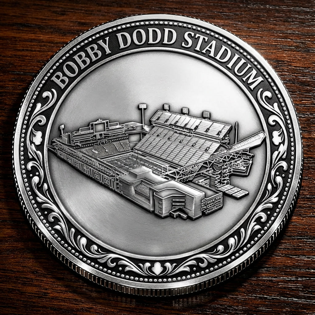 Custom Stadium Commemorative Coin Bobby Dodd Stadium - Georgia Tech Yellow Jackets football, College Football Commemorative Coin