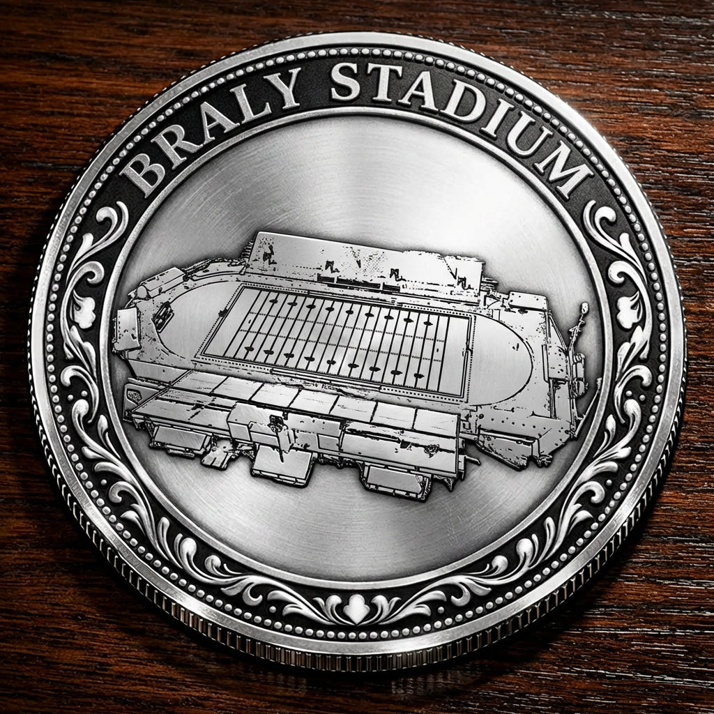 Custom Stadium Commemorative Coin Braly Stadium - North Alabama Lions football, College Football Commemorative Coin