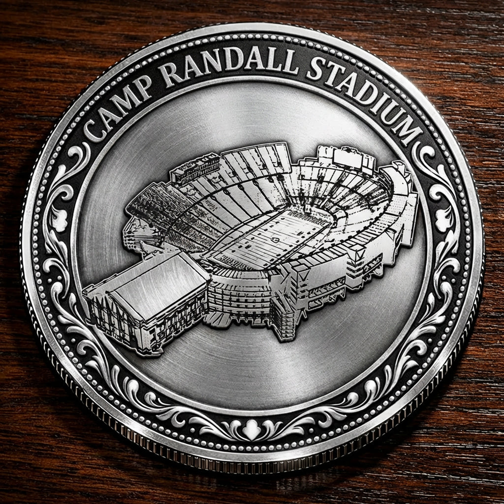 Custom Stadium Commemorative Coin Camp Randall Stadium - Wisconsin Badgers football, College Football Commemorative Coin