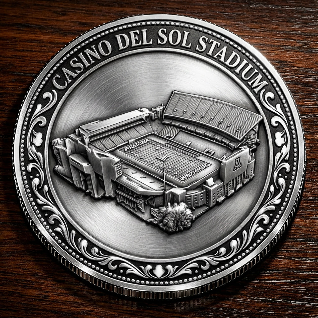 Custom Stadium Commemorative Coin Casino del Sol Stadium - Tucson Sugar Skulls football Commemorative Coin