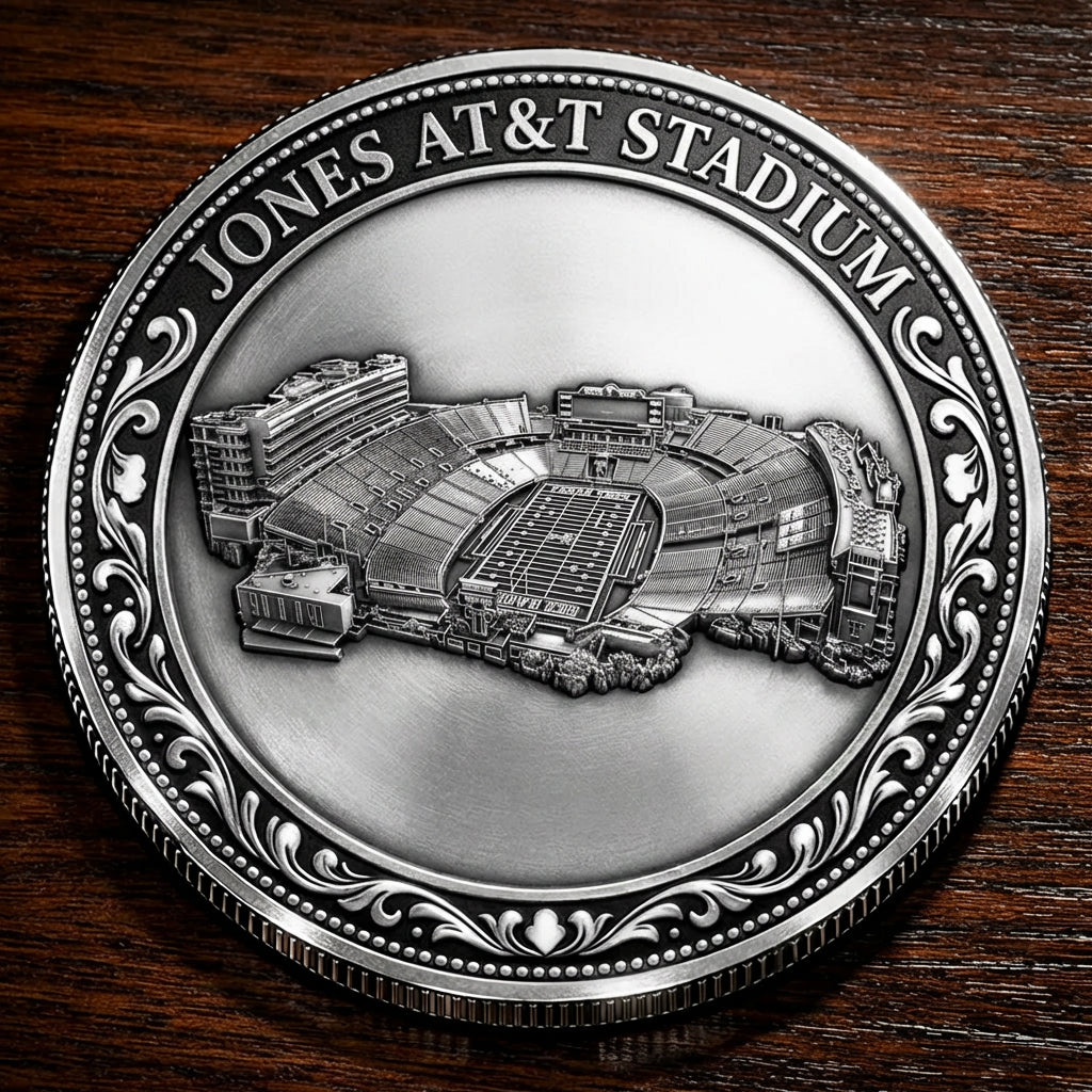 Custom Stadium Commemorative Coin Jones AT&T Stadium - Texas Tech Red Raiders football, College Football Commemorative Coin