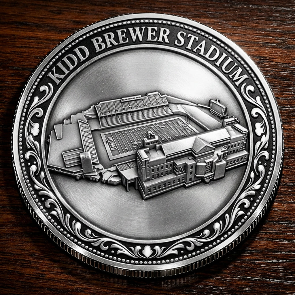 Custom Stadium Commemorative Coin KIDD BREWER STADIUM College Football Commemorative Coin