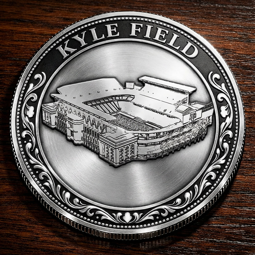 Custom Stadium Commemorative Coin Kyle Field Stadium,College Football Commemorative Coin
