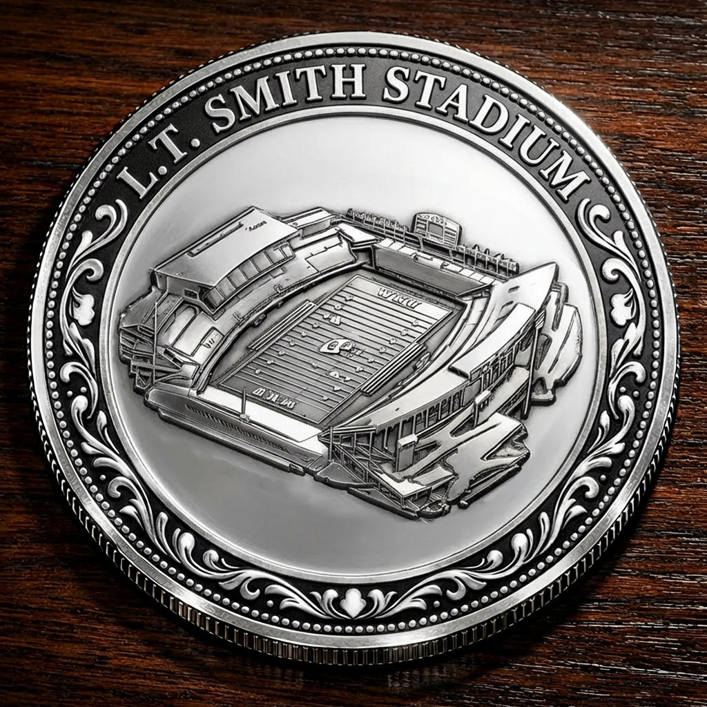 Custom Stadium Commemorative Coin L.T. Smith Stadium - Western Kentucky Hilltoppers football, College Football Commemorative Coin