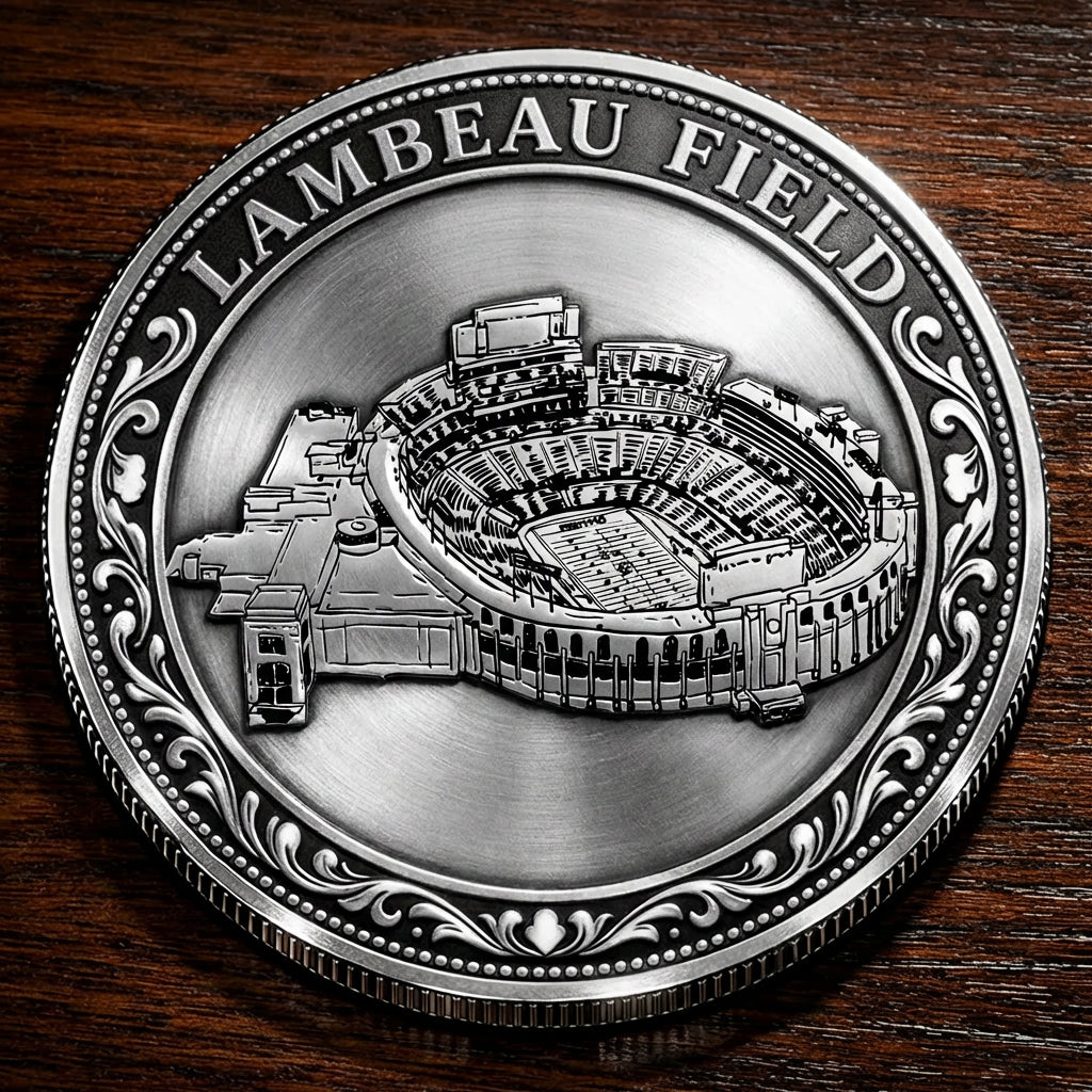 Custom Stadium Commemorative Coin Lambeau Field - Green Bay Packers football Commemorative Coin