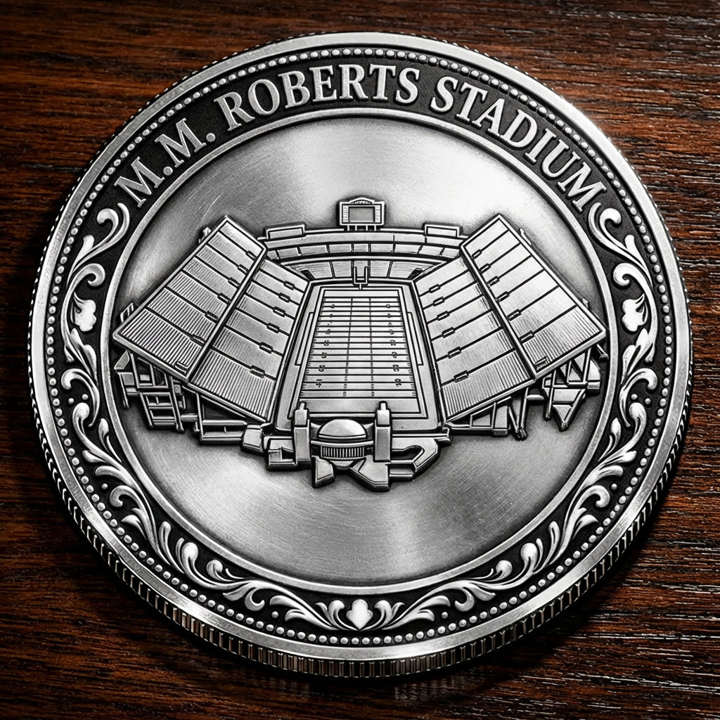 Custom Stadium Commemorative Coin M. M. Roberts Stadium - Southern Miss Golden Eagles football, College Football Commemorative Coin