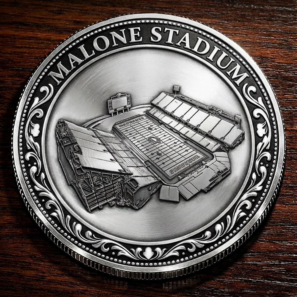 Custom Stadium Commemorative Coin Malone Stadium - Louisiana-Monroe Warhawks football, College Football Commemorative Coin