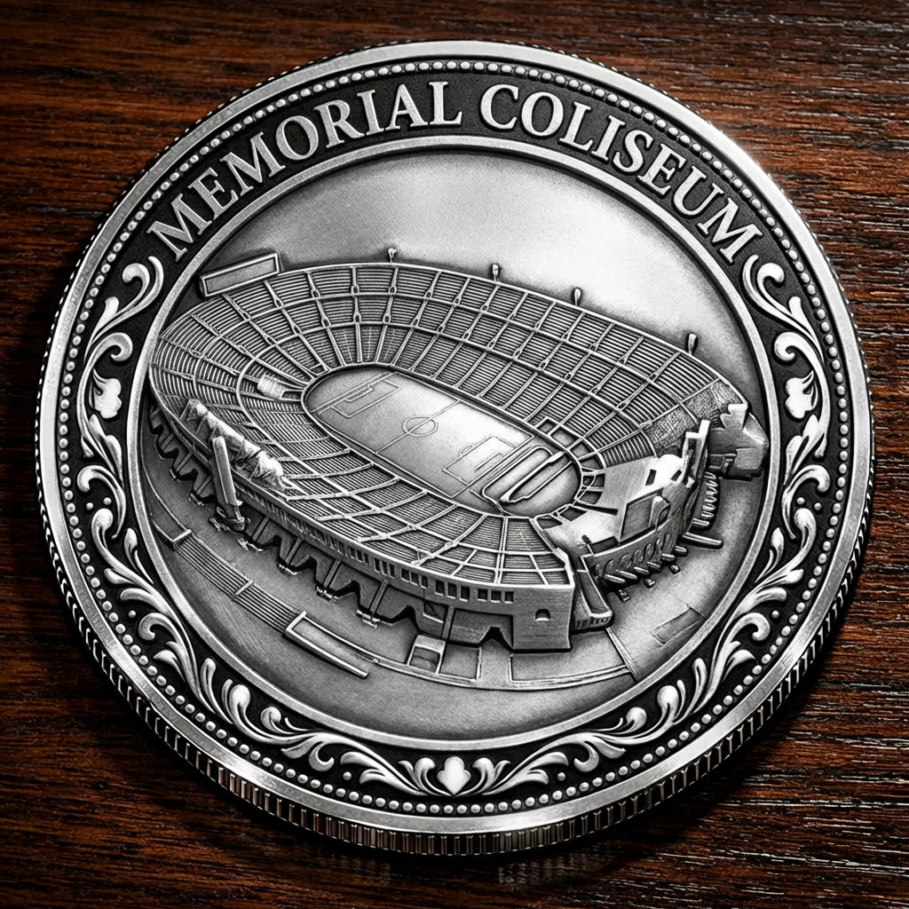 Custom Stadium Commemorative Coin Memorial Coliseum - Portland Pilots football, College Football Commemorative Coin