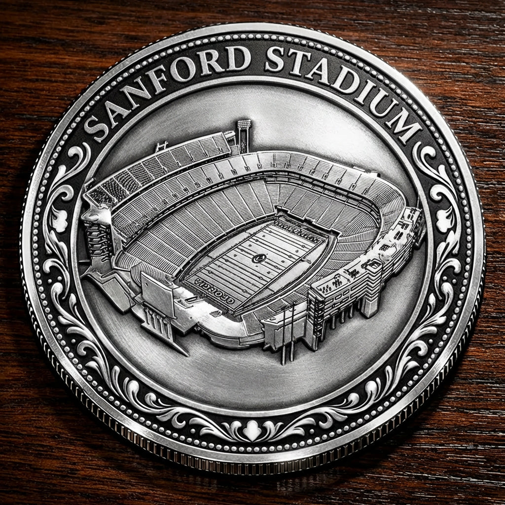 Custom Stadium Commemorative Coin Sanford Stadium - Georgia Bulldogs football, College Football Commemorative Coin