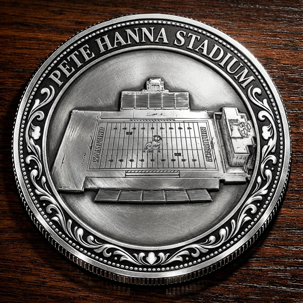 Custom Stadium Commemorative Coin Seibert Stadium - Samford Bulldogs football, College Football Commemorative Coin