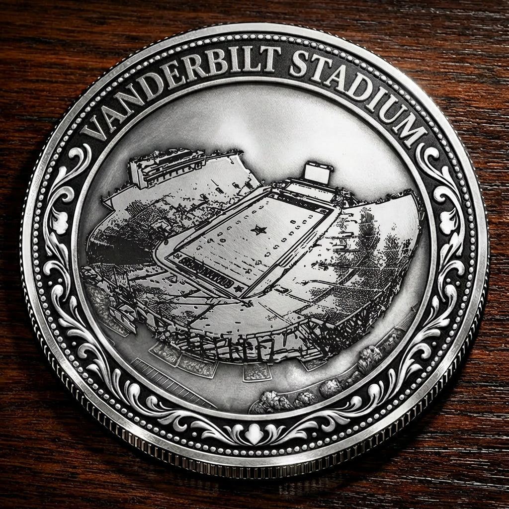 Custom Stadium Commemorative Coin Vanderbilt Stadium - Vanderbilt Commodores football, College Football Commemorative Coin