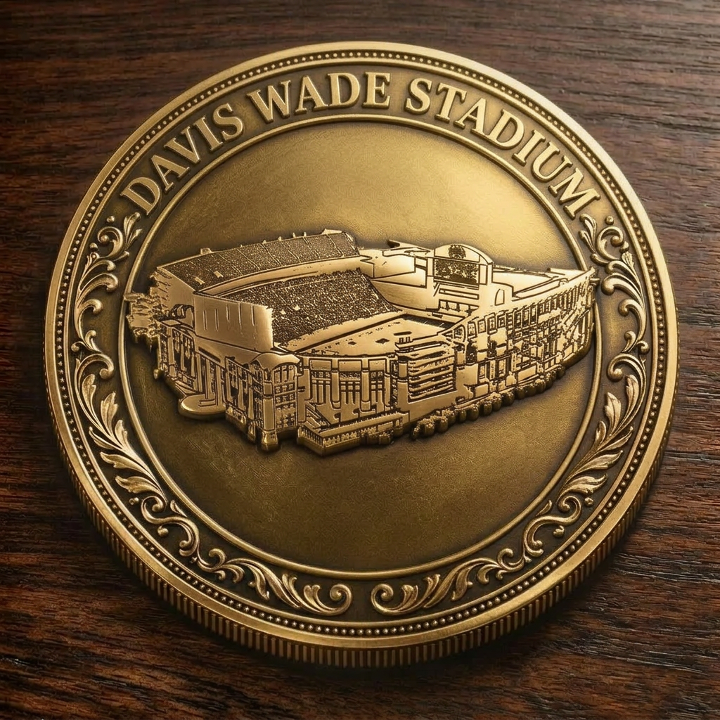Custom Stadium Commemorative Coin Davis Wade Stadium - Mississippi State Bulldogs football, College Football Commemorative Coin