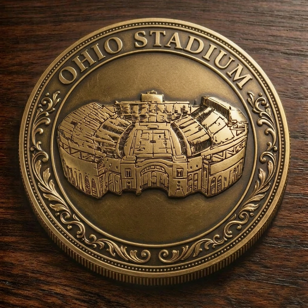 Custom Stadium Commemorative Coin Ohio Stadium - Ohio State Buckeyes football, College Football Commemorative Coin