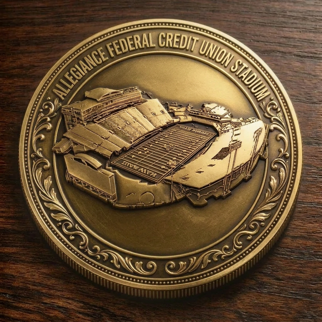 Custom Stadium Commemorative Coin Allegiance Federal Credit Union Stadium - Middle Tennessee Blue Raiders football Commemorative Coin