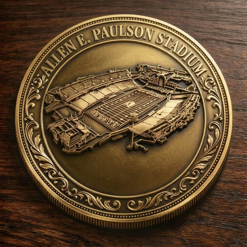 Custom Stadium Commemorative Coin Allen E. Paulson Stadium - Georgia Southern Eagles football, College Football Commemorative Coin