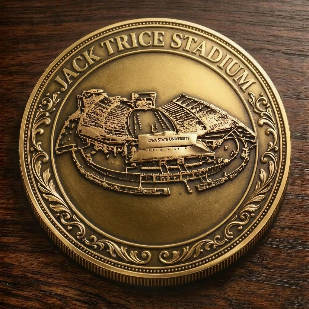 Custom Stadium Commemorative Coin Jack Trice Stadium - Iowa State Cyclones football, College Football Commemorative Coin