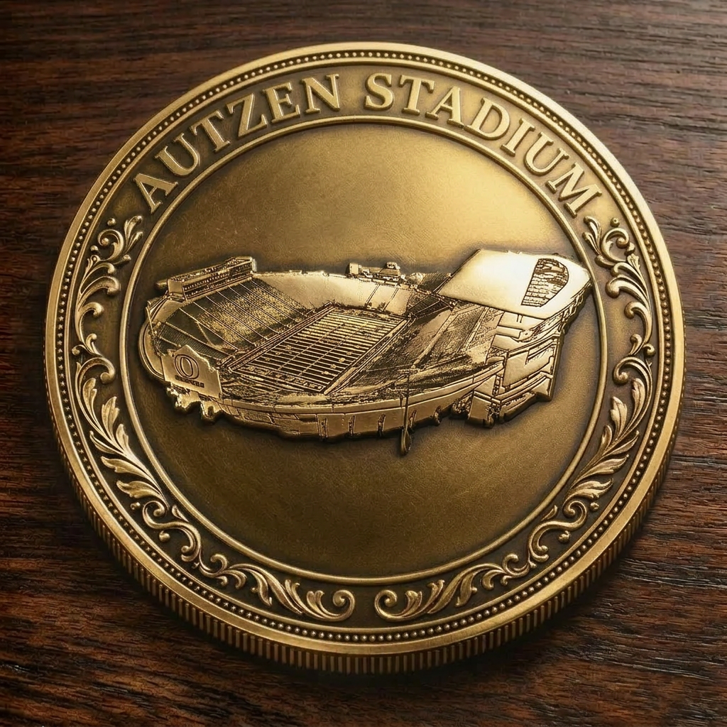 Custom Stadium Commemorative Coin Autzen Stadium - Oregon Ducks football, College Football Commemorative Coin