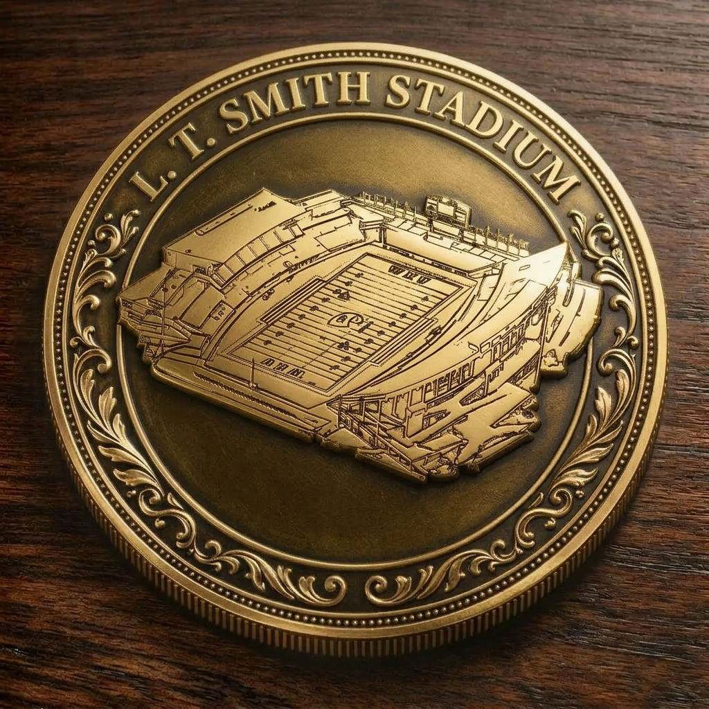 Custom Stadium Commemorative Coin L.T. Smith Stadium - Western Kentucky Hilltoppers football, College Football Commemorative Coin