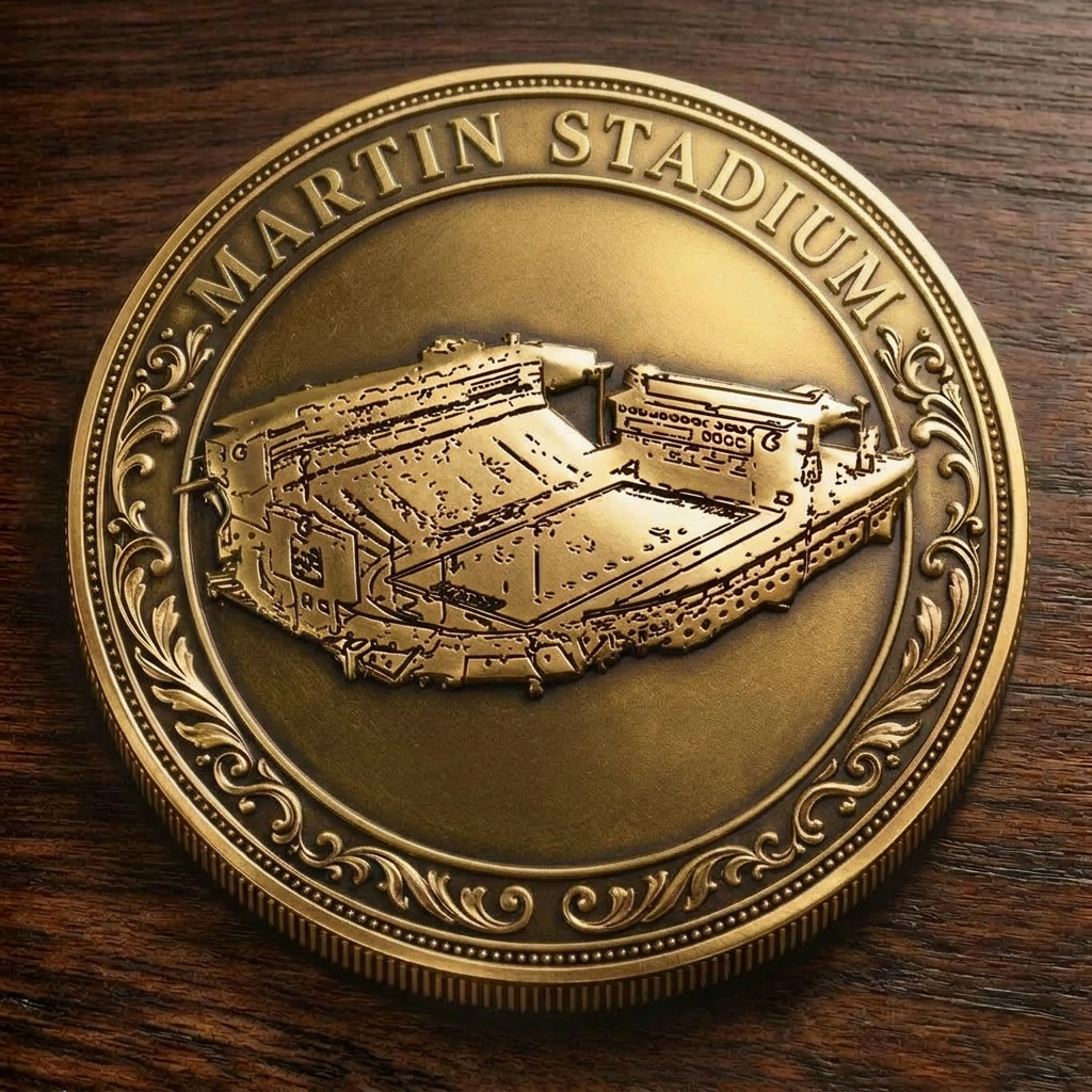 Custom Stadium Commemorative Coin Martin Stadium - Washington State Cougars football, College Football Commemorative Coin