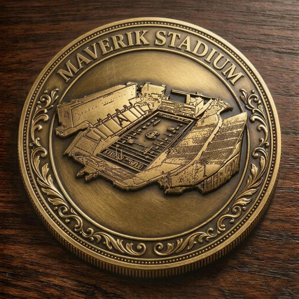 Custom Stadium Commemorative Coin MAVERIK STADIUM-MAVERIK STADIUM Medallion,College Football Commemorative Coin