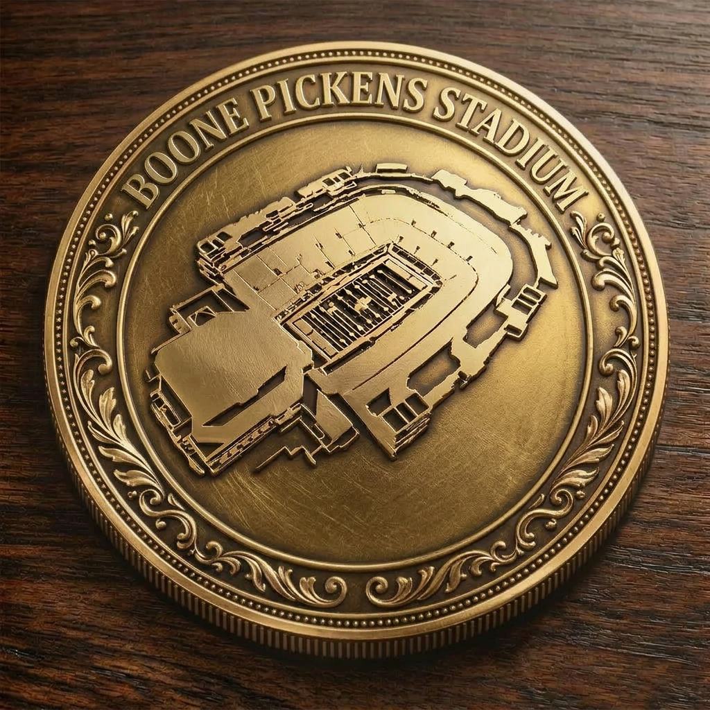 Custom Stadium Commemorative Coin Boone Pickens Stadium - Oklahoma State Cowboys football, College Football Commemorative Coin