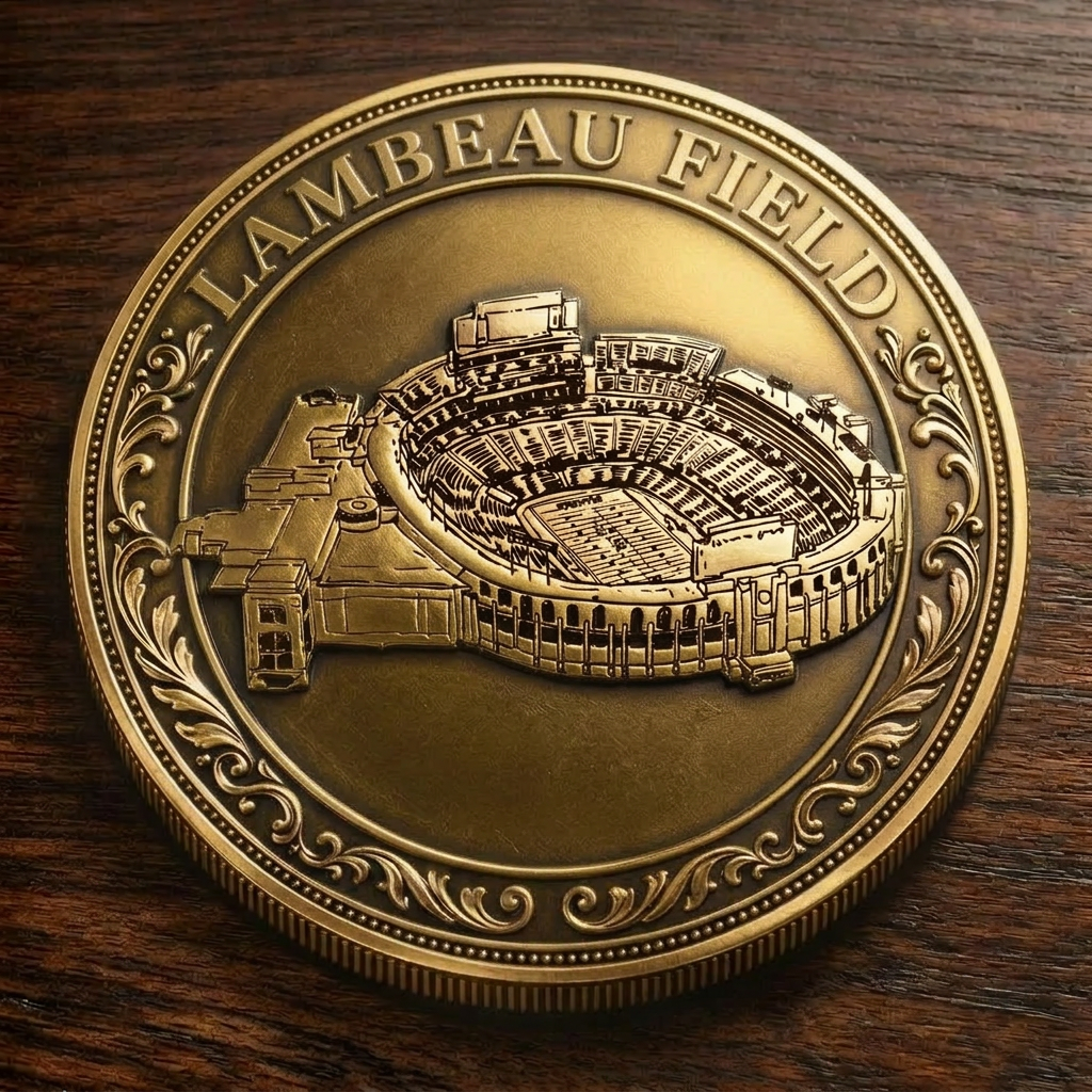 Custom Stadium Commemorative Coin Lambeau Field - Green Bay Packers football Commemorative Coin