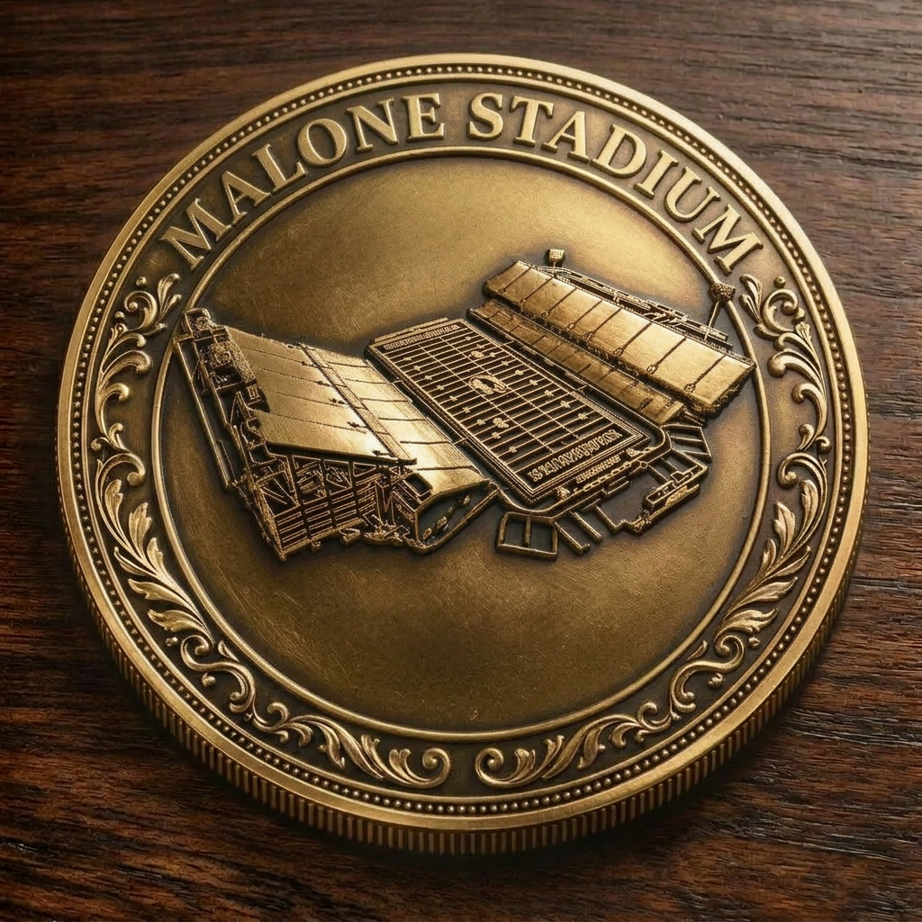 Custom Stadium Commemorative Coin Malone Stadium - Louisiana-Monroe Warhawks football, College Football Commemorative Coin