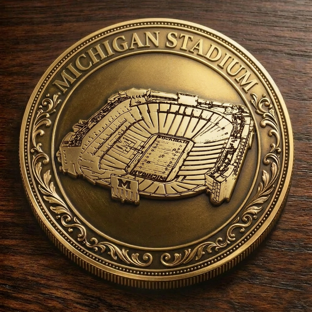 Custom Stadium Commemorative Coin Michigan Stadium - Michigan Wolverines football, College Football Commemorative Coin
